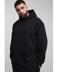 Boohoo - Plus 330Gsm Basic Oversized Over The Head Hoodie - Lyst