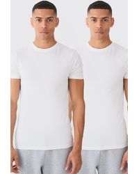 BoohooMAN - 2 Pack Muscle Fit T-shirt - Lyst