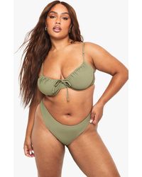 Boohoo - Plus Swimwear Essentials High Waist Brief - Lyst