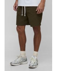 BoohooMAN - Tall Elasticated Waist Baggy Fit Split Hem Shorts - Lyst