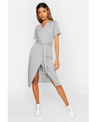 belted utility midi shirt dress