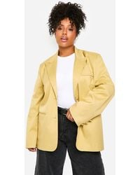 Boohoo - Plus Essential Oversized Single Breasted Blazer - Lyst