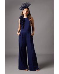 Coast - Corsage Detail Pleated Jumpsuit - Lyst