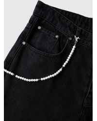 BoohooMAN - Mock Pearl Jean Chain - Lyst