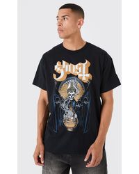 BoohooMAN - Oversized Ghost Band License T-shirt - Lyst