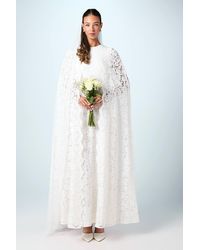 Coast - Lace Cape Wedding Dress - Lyst