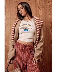 Boohoo - Varsity Graphic Contrast Binding Baby T-Shirt - Lyst