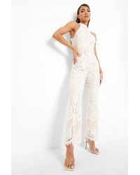 Precies Duur achterzijde Lace Jumpsuits and rompers for Women | Lyst