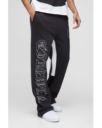 BoohooMAN - Lockere Jogginghose mit Limited Print - Lyst