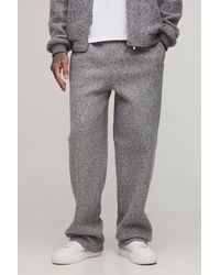 BoohooMAN - Tall Wool Look Relaxed Fit Pintuck Trousers - Lyst