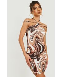 Boohoo Strappy Chain Mail Mini Dress in 