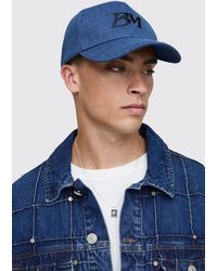 BoohooMAN - Branded Denim Cap - Lyst