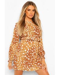boohoo patchwork dress