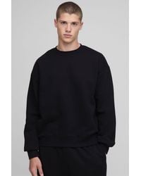 BoohooMAN - Basic Oversized Boxy Crew Neck Sweatshirt - Lyst