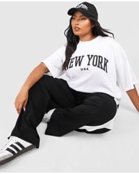 Boohoo - Plus New York Oversized T-Shirt - Lyst