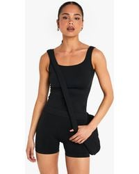 Boohoo - Seamless Sculpt Square Neck Tank Top - Lyst