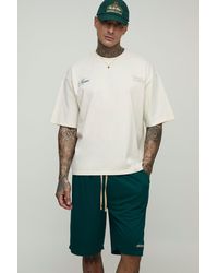 BoohooMAN - Tall Oversized Boxy Puff Printed T-Shirt & Shorts Set - Lyst