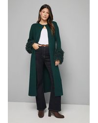 Wallis - Loop Knit Cuff Coatigan - Lyst