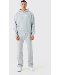 BoohooMAN - Oversized Boxy Limited Hooded Tracksuit - Lyst