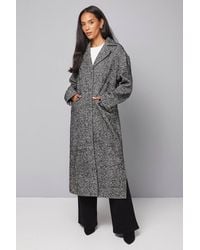Wallis - Collared Cuff Detail Maxi Coat - Lyst