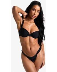 Boohoo - Swimwear Essentials Ruched Brief - Lyst