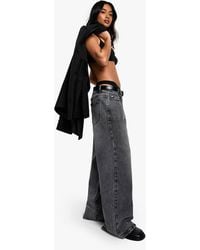 Boohoo - The Petite Low Waist Boyfriend Jean - Lyst