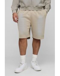 BoohooMAN - Plus lockere Jersey-Shorts mit Print - Lyst