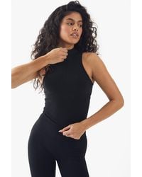 Boohoo - Dsgn Studio Super Soft Peached Sculpt Padded Zip Racer Sports Bra - Lyst