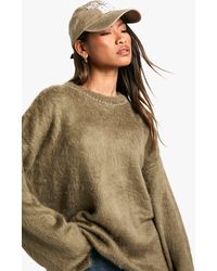 Boohoo - Super Soft Round Neck Knit Jumper - Lyst