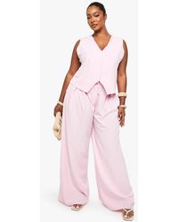 Boohoo - Plus Elasticated Back Tailored Trouser - Lyst