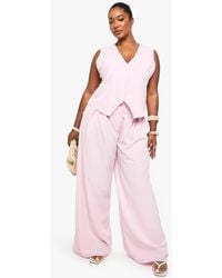 Boohoo - Plus Elasticated Back Tailored Trouser - Lyst