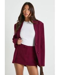 Boohoo - Tailored Mini Skort - Lyst