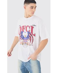 Boohoo - Oversized Heavyweight Eagle Graphic T-shirt - Lyst