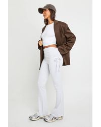 Boohoo - Basic Fold Over Waist Flare Legging - Lyst