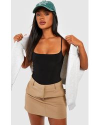 Boohoo - Strappy Double Layer Bodysuit - Lyst