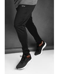 BoohooMAN Big And Tall Active Skinny Joggers - Black