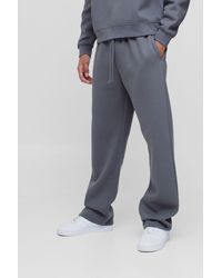 BoohooMAN - 330Gsm Straight Leg Basic Sweatpants - Lyst