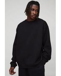 BoohooMAN - Tall Basic Oversized Crew Neck Sweatshirt - Lyst