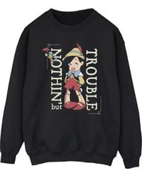 BoohooMAN - Disney Pinocchio Nothing But Trouble Sweatshirt - Lyst
