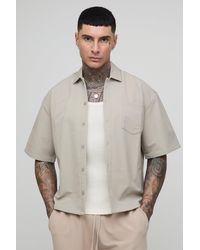 Technic - Tall Al Stretch Short Sleeve Boxy Oversized Shirt - Lyst