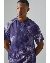 BoohooMAN - Man Active Core Fit Tie Dye T-shirt - Lyst