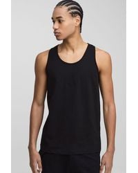 BoohooMAN - Regular Fit Basic Tank - Lyst