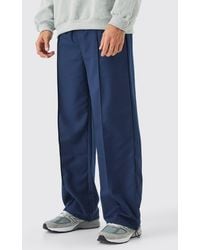 BoohooMAN - Tailored Pintuck Wide Leg Joggers - Lyst