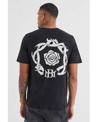 BoohooMAN - Tall Oversized Bm Back Print T-shirt - Lyst