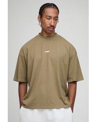 BoohooMAN - Oversized Boxy Official T-Shirt With Extended Neck - Lyst