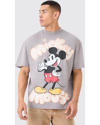 BoohooMAN - Oversized Mickey Mouse License T-shirt - Lyst