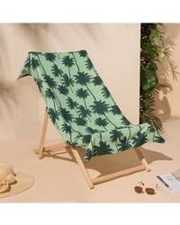 BoohooMAN - Ohs Palm Beach Bath Towel Microfibre Absorbent Quick Dry Holiday Travel Summer Swim - Lyst