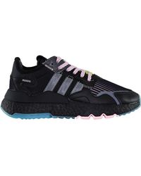 BoohooMAN - Adidas Ninja Nite Jogger J Lace-up Black Synthetic Trainers - Lyst