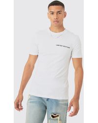 BoohooMAN - Premium Muscle Fit Limited Super Clean Interlock T-shirt - Lyst
