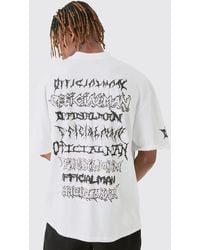 BoohooMAN - Tall Extended Neck Official Man Tour T-shirt - Lyst